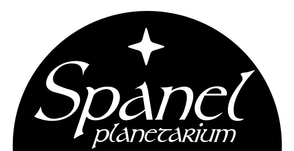 Spanel Planetarium log with the planetarium title and a star above